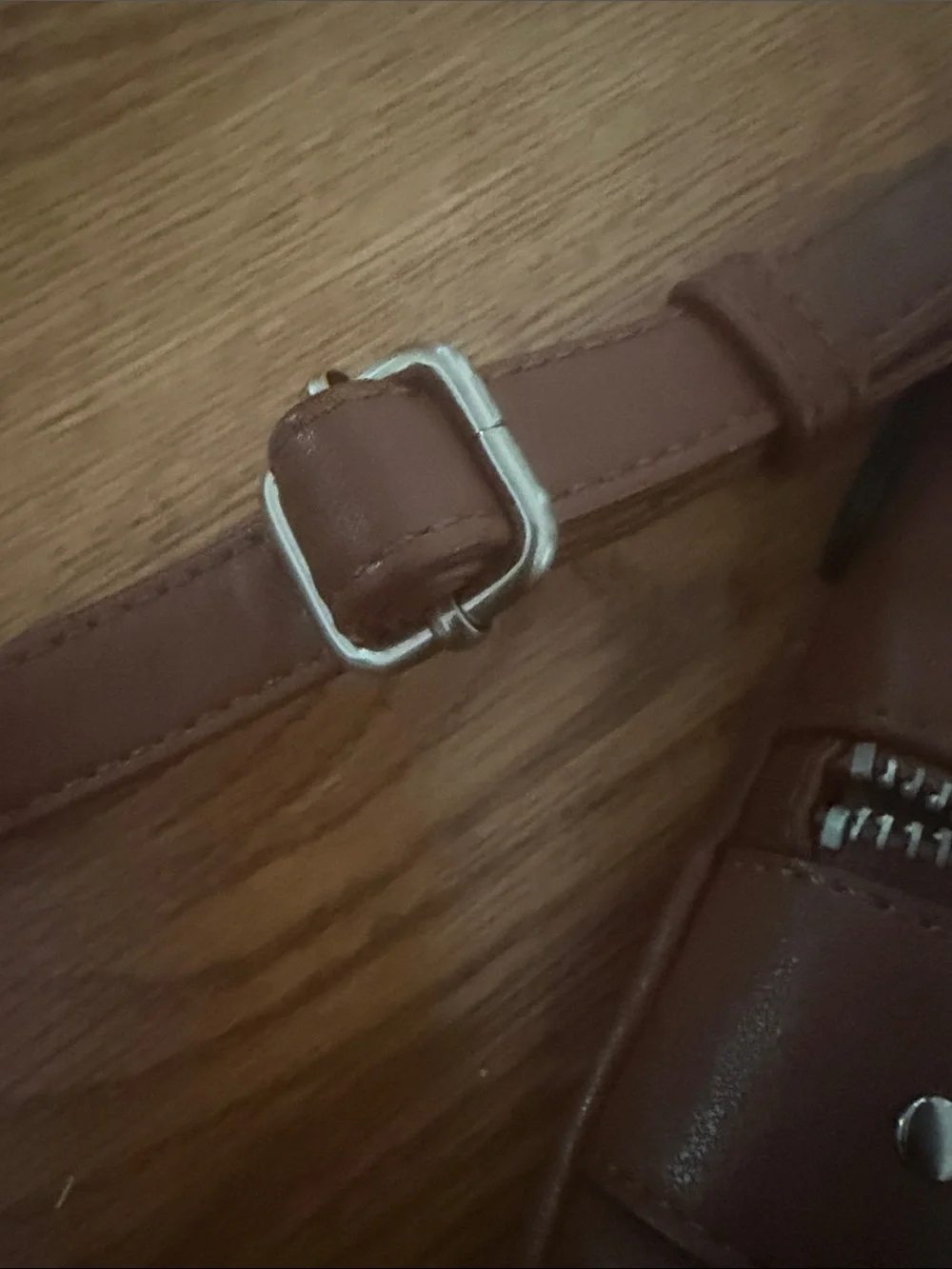 INC International Concepts Brown Leather Crossbody